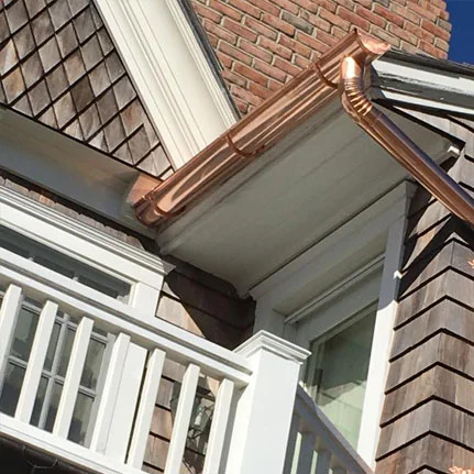 copper gutter installation Oceanside ny